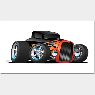 Classic Hot Rod Cartoon Posters and Art